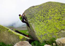 Philippe  dans Fourchette verte 6c  / San Gottardo Pass (Gotthard)